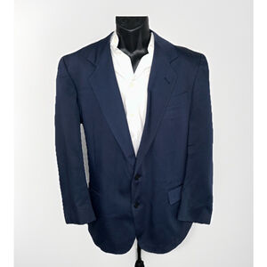 Murano Navy 44R Two Button Blazer No Size Tag See Measurments